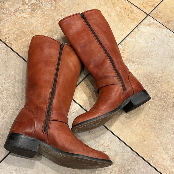 Dingo Women’s Zipper Up Leather Tall Boots size 8 - Picture 2 of 16